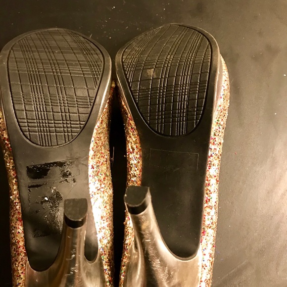 🔥Never wornRAMPAGE peeptoe 🔥Multi-color sparkle - Picture 4 of 4